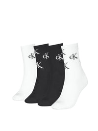 Set 4 Paia Calze Donna Calvin Klein in Lurex