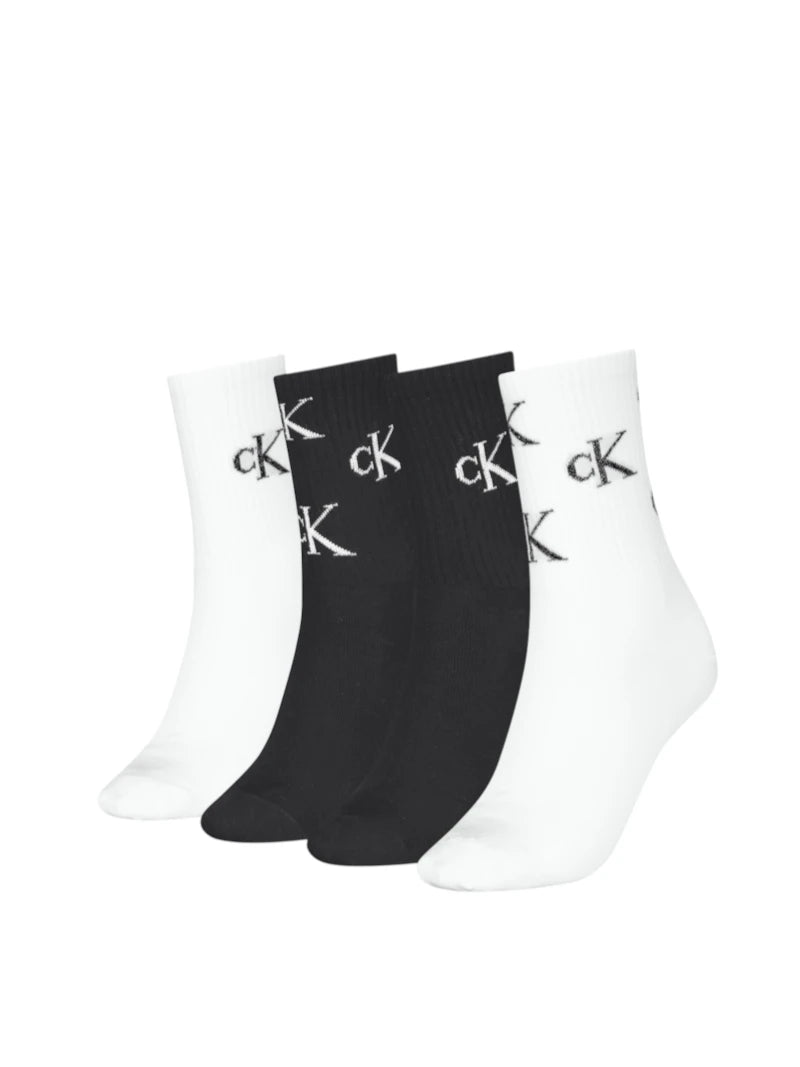 Set 4 Paia Calze Donna Calvin Klein in Lurex