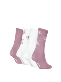 Set 4 Paia Calze Donna Calvin Klein in Lurex