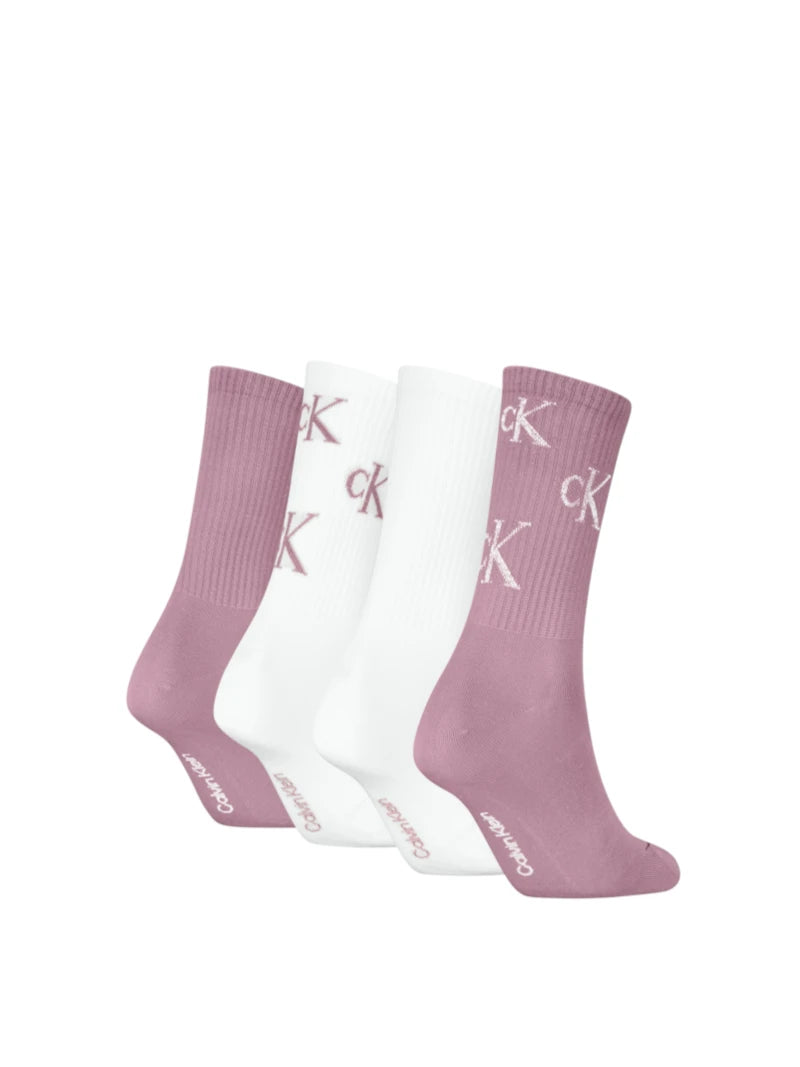 Set 4 Paia Calze Donna Calvin Klein in Lurex