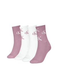 Set 4 Paia Calze Donna Calvin Klein in Lurex
