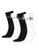 Calzini Calvin Klein 4 Paia Black & White Cotone