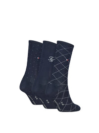 Set 3 Paia Calzini Donna Tommy Hilfiger in Confezione Regalo