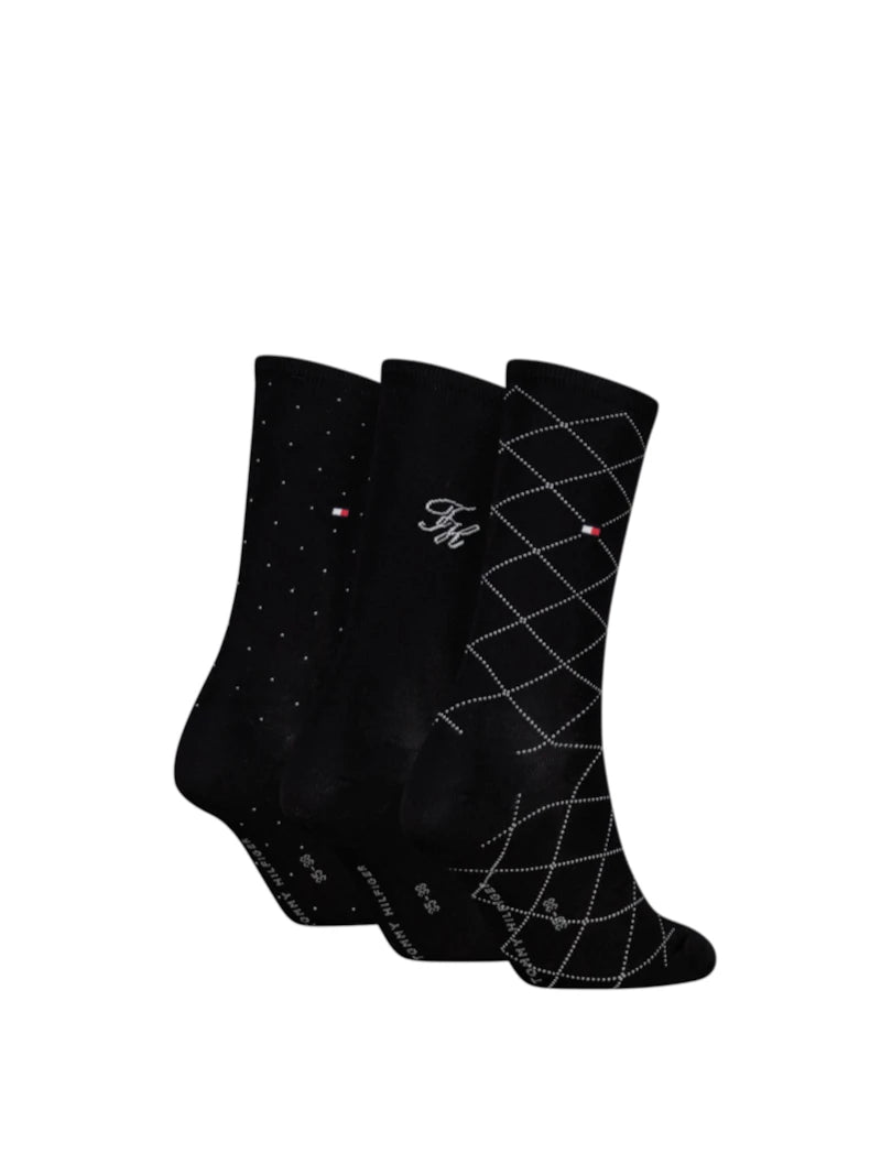 Set 3 Paia Calzini Donna Tommy Hilfiger in Confezione Regalo