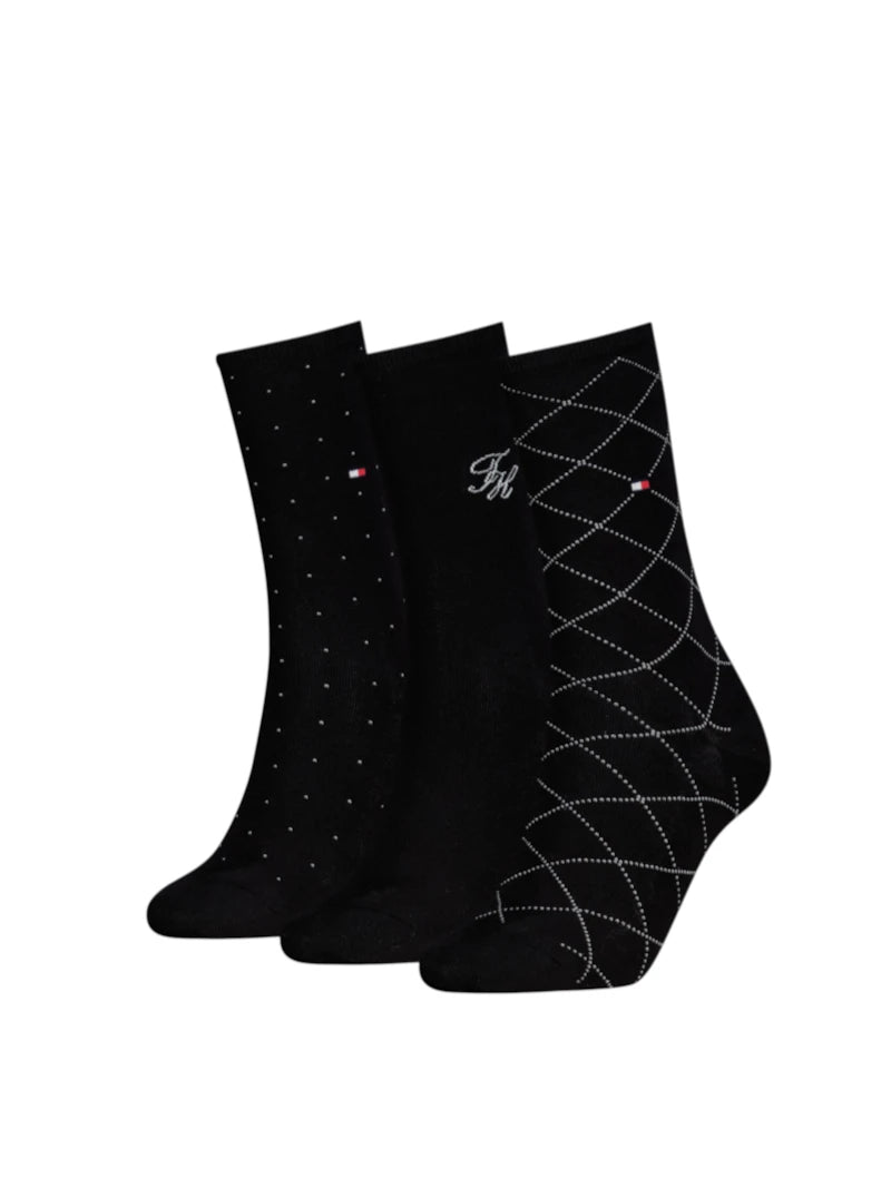 Set 3 Paia Calzini Donna Tommy Hilfiger in Confezione Regalo