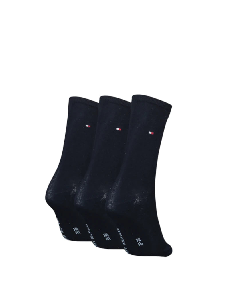 Set 3 Paia Calze Donna Tommy Hilfiger in Cotone