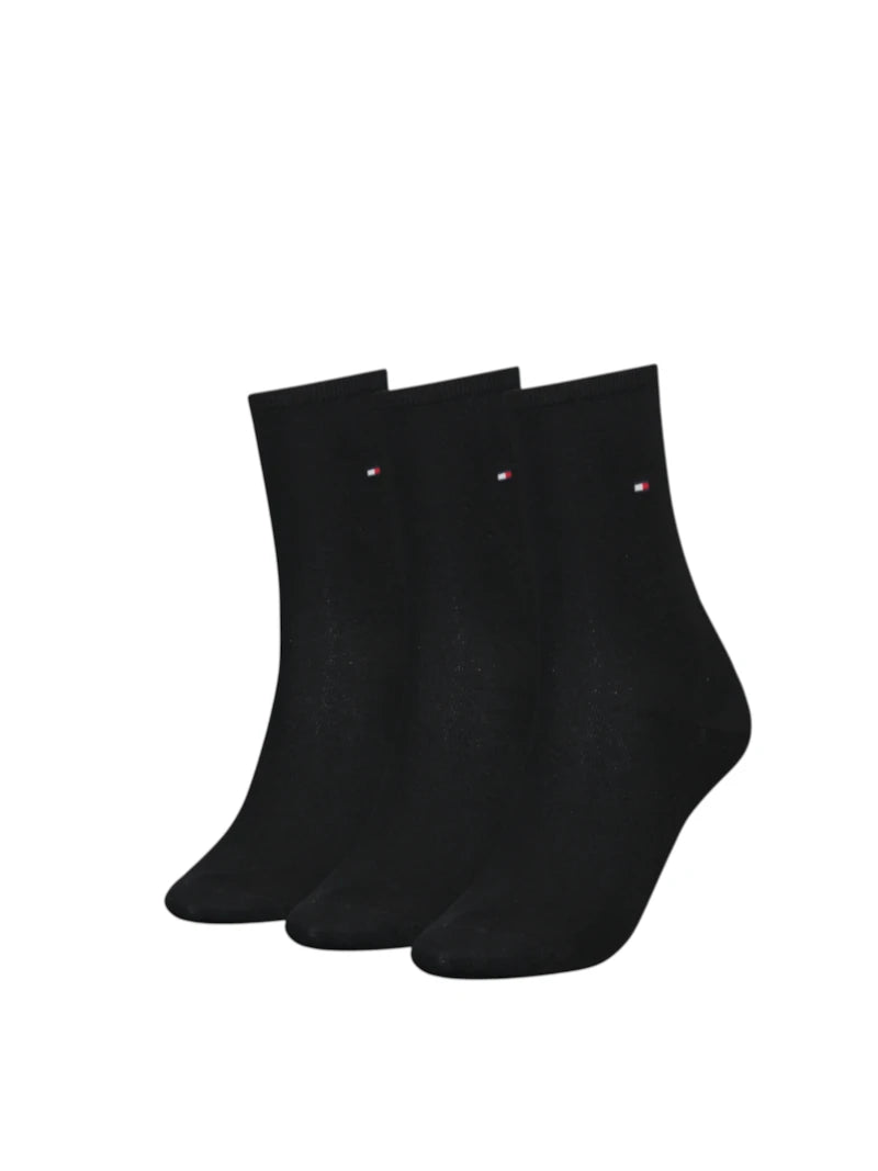 Set 3 Paia Calze Donna Tommy Hilfiger in Cotone