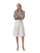 Bermuda Donna Fracomina Flare con Pences | Wellington Jeans