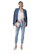 Camicia Donna Fracomina Cropped con Nodo | Wellington Jeans