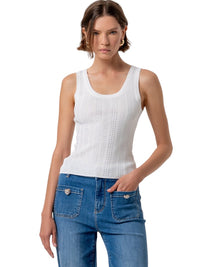 Top Donna Fracomina Slim senza Maniche in Maglia | Wellington