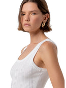 Top Donna Fracomina Slim senza Maniche in Maglia | Wellington