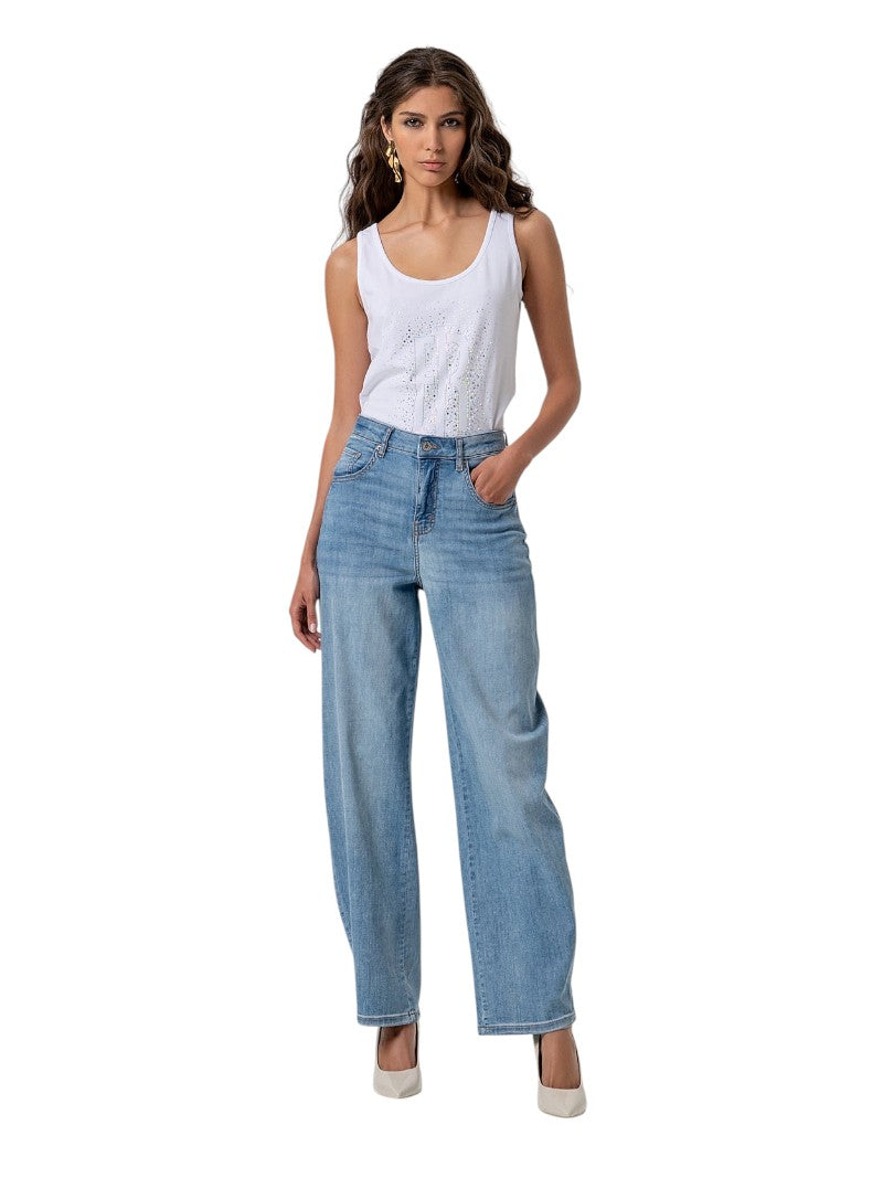 Top Donna Fracomina Jersey di Cotone | Wellington