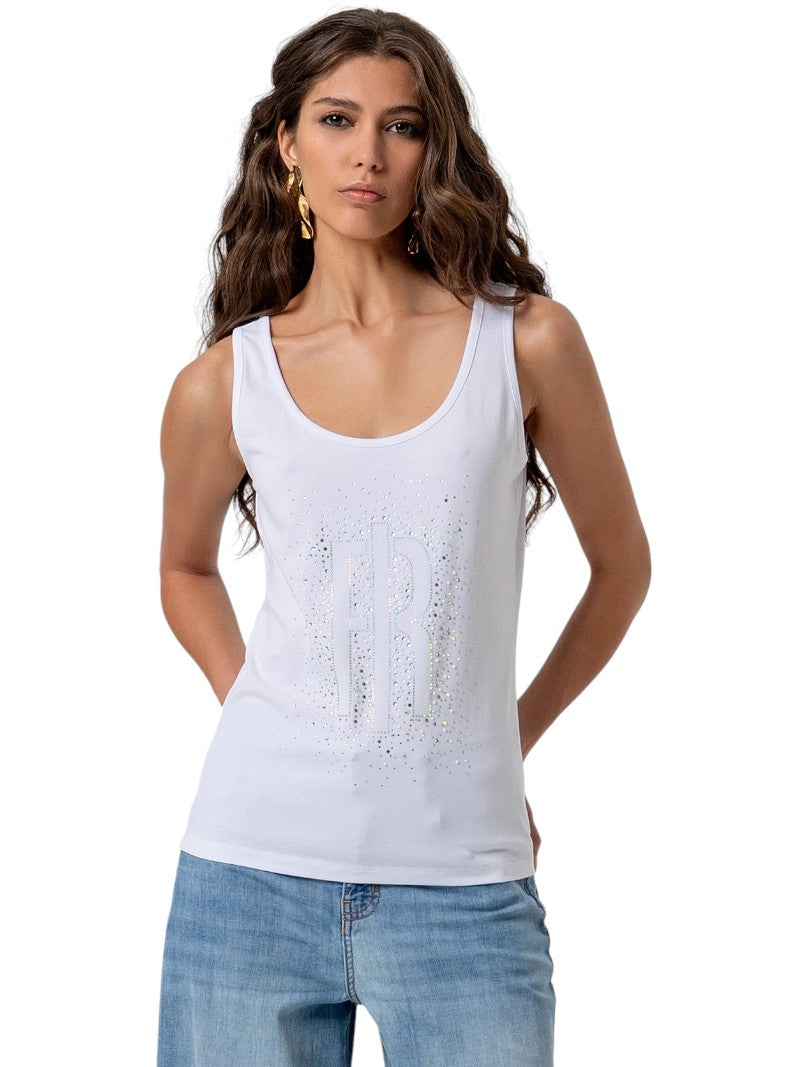 Top Donna Fracomina Jersey di Cotone | Wellington