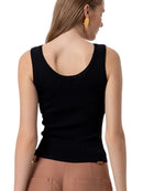 Top Donna Fracomina Slim senza Maniche in Maglia | Wellington