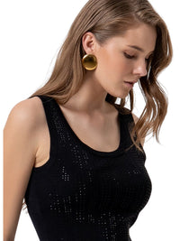 Top Donna Fracomina Slim senza Maniche in Maglia | Wellington