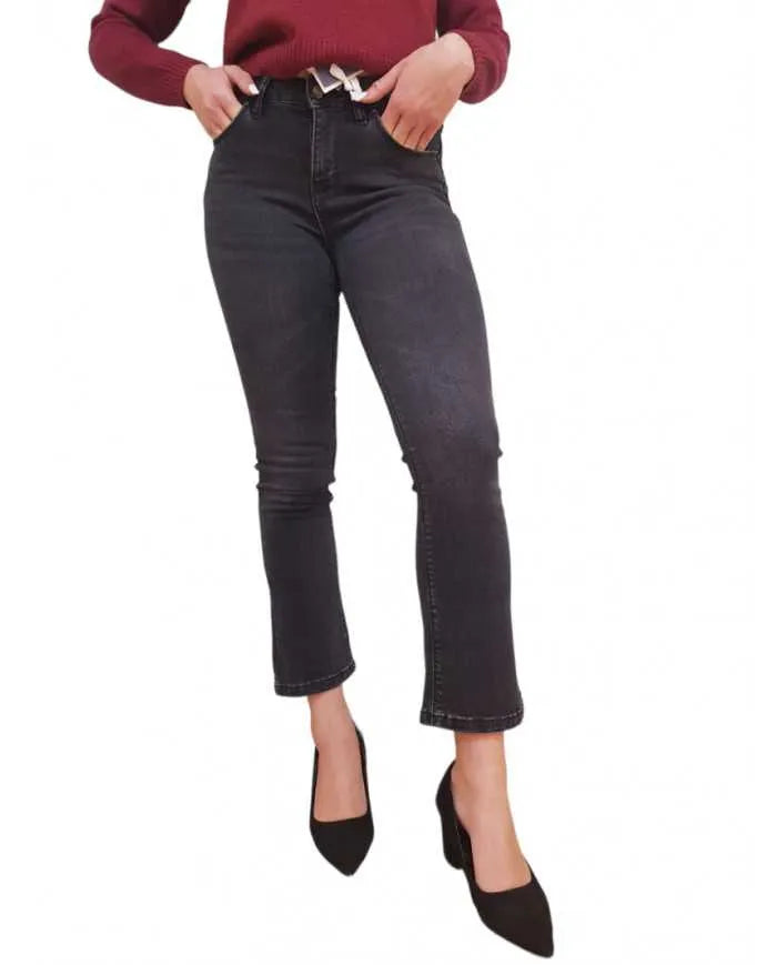 Jeans Fracomina Bella F-5 Flare Cropped Push Up | Wellington Jeans