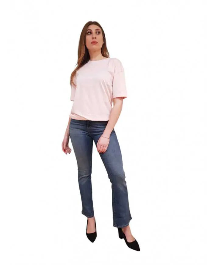 T-shirt Fracomina Donna Over in Jersey di Cotone | Wellington Jeans