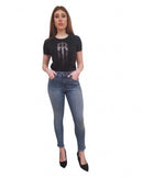 T-shirt Fracomina Logo Strass Jersey Cotone | Wellington Jeans