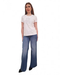 T-shirt Fracomina Logo Strass Jersey Cotone | Wellington Jeans