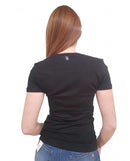 T-shirt Fracomina Scollo a V Strass Slim Fit | Wellington Jeans