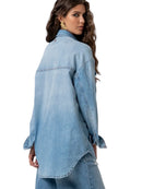 Camicia Denim Over Fracomina Lavaggio Bleached | Wellington