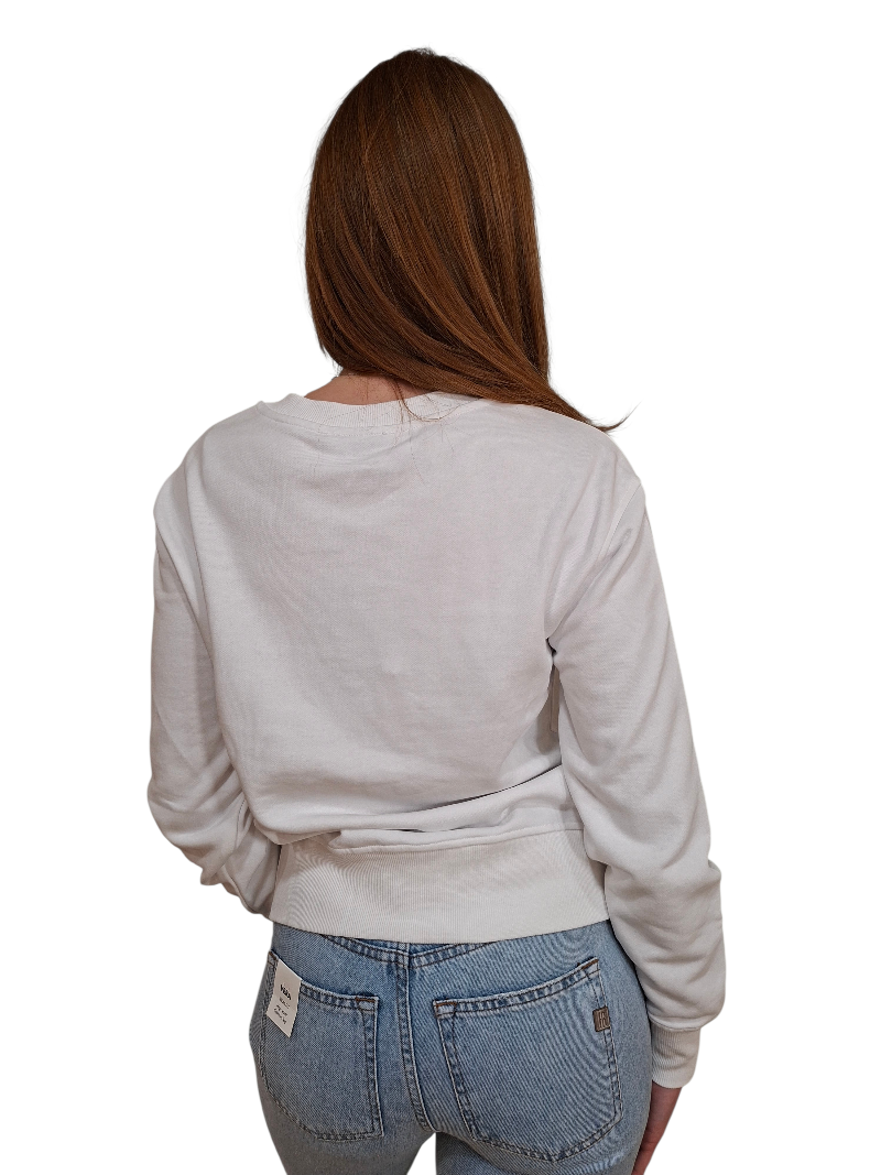 Felpa Donna Fracomina Girocollo Logo Strass | Wellington
