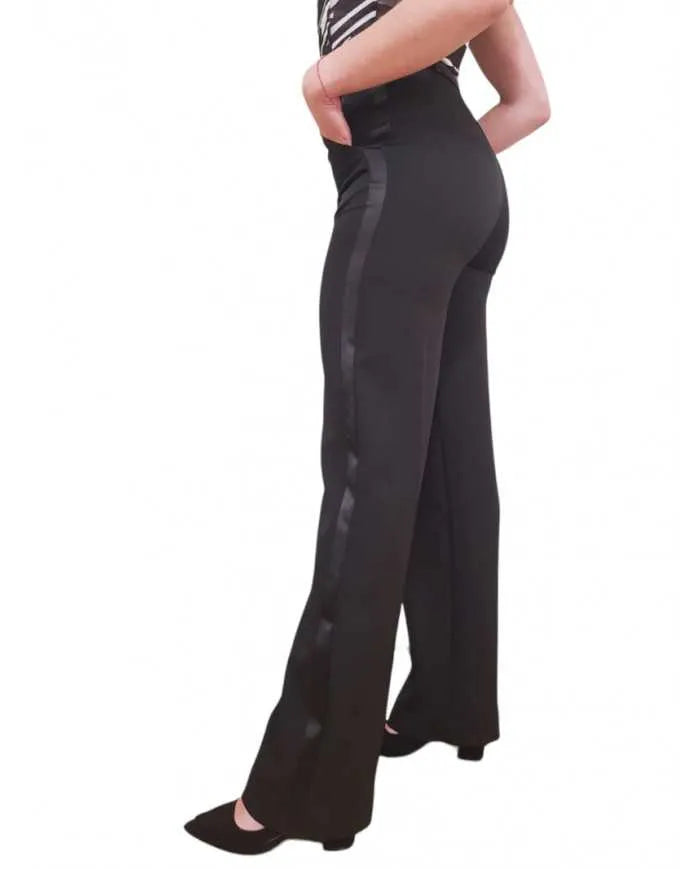 Pantaloni Fracomina a Palazzo Vita Alta in Tessuto Tecnico | Wellington