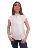 Blouse Fracomina Giromanica Seta e Strass | Wellington Jeans