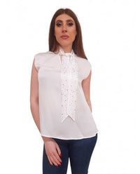 Blouse Fracomina Giromanica Seta e Strass | Wellington Jeans