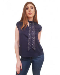 Blouse Fracomina Giromanica Seta e Strass | Wellington Jeans