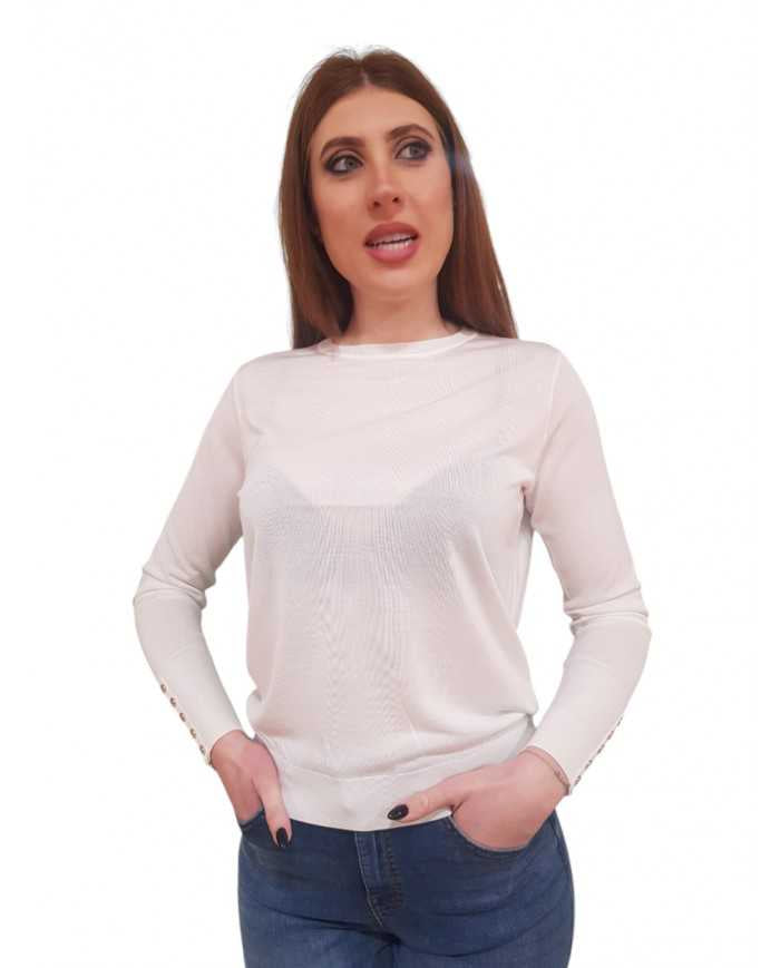 Maglia Fracomina Girocollo Seta e Tencel | Wellington Jeans