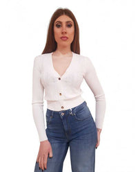 Cardigan Fracomina Viscosa Scollo a V Fluid Fit | Wellington Jeans