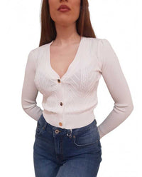 Cardigan Fracomina Viscosa Scollo a V Fluid Fit | Wellington Jeans