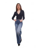 Cardigan Fracomina Viscosa Scollo a V Fluid Fit | Wellington Jeans