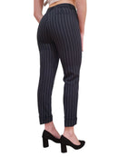 Pantalone Chino Fracomina Gessato a Vita Alta | Wellington