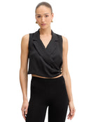 Top Cropped Donna Fracomina Senza Maniche | Wellington Jeans