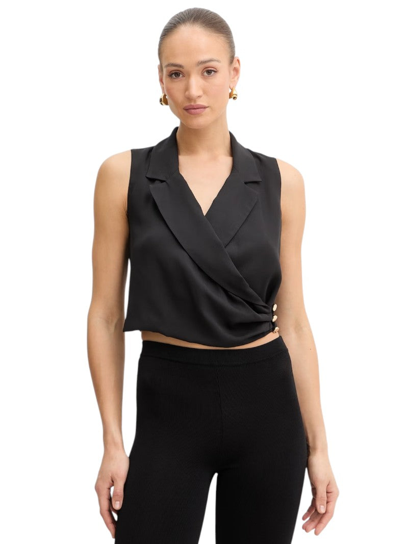 Top Cropped Donna Fracomina Senza Maniche | Wellington Jeans