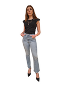 T-shirt Donna Fracomina Rock-Chic Occhielli e Collana | Wellington