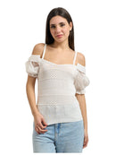 Maglia Donna Fracomina Slim Traforata | Wellington