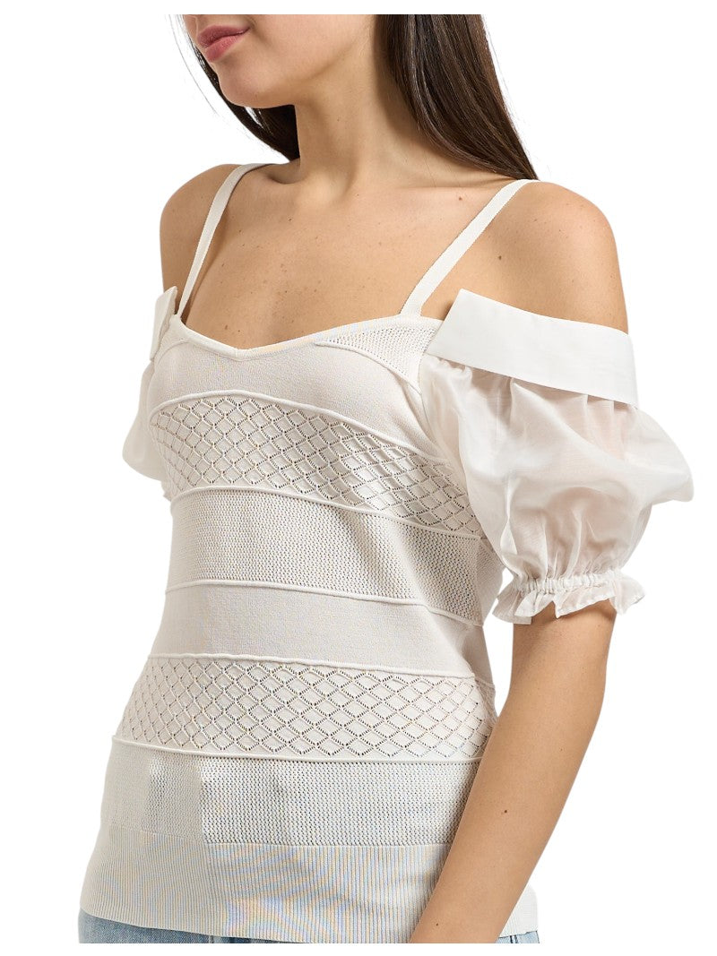 Maglia Donna Fracomina Slim Traforata | Wellington