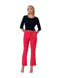 Pantalone Fracomina Bootcut Chino Donna Stretch | Wellington Jeans