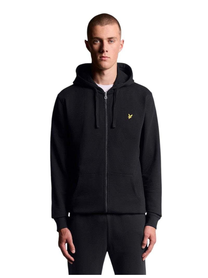 Felpa Uomo Lyle & Scott Cappuccio e Zip Loopback | Wellington