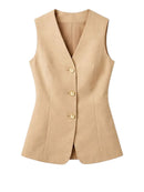 Gilet Lungo Gaudì in Viscosa e Lino Traspirante | Wellington