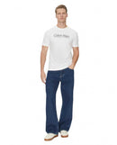 T-shirt Calvin Klein Double Logo 100% Cotone | Wellington Jeans