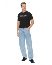T-shirt Calvin Klein Double Logo 100% Cotone | Wellington Jeans