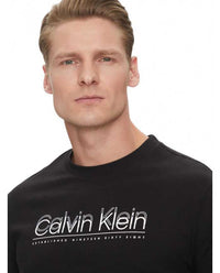 T-shirt Calvin Klein Double Logo 100% Cotone | Wellington Jeans