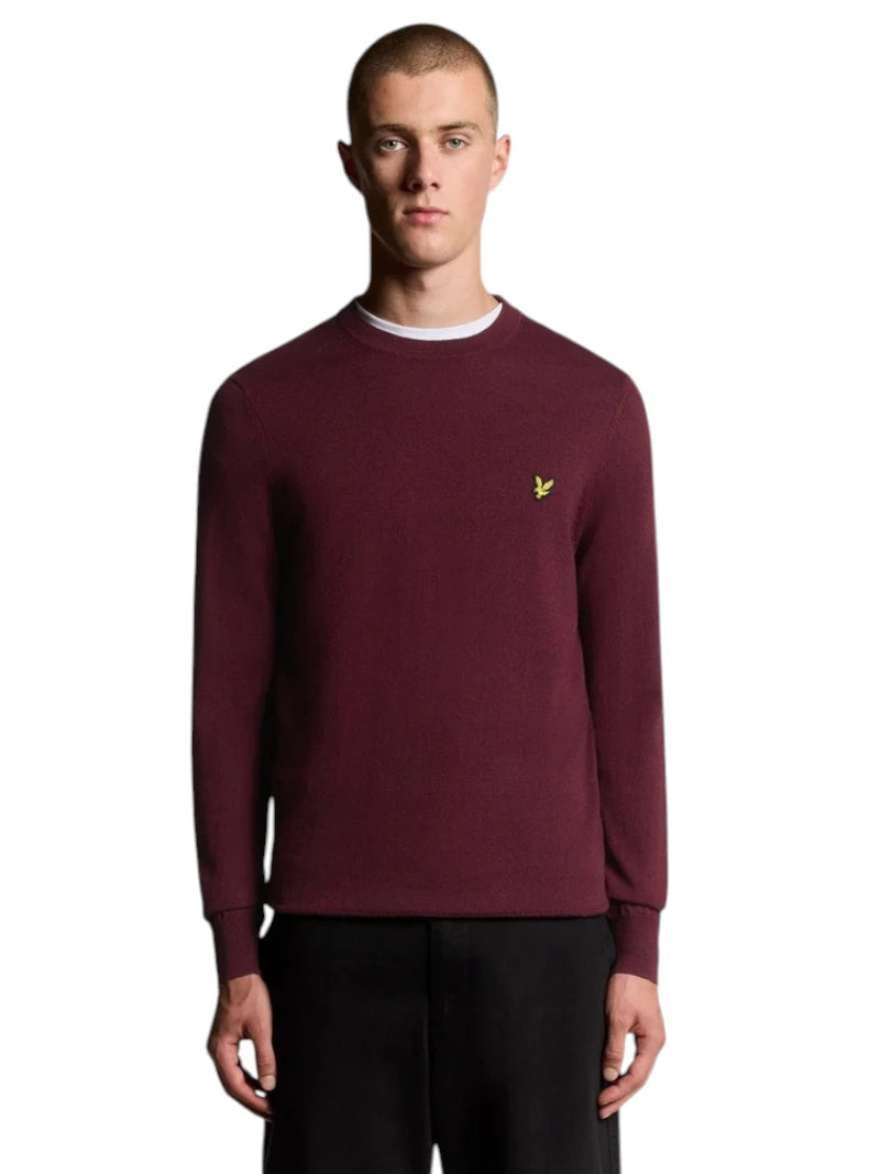 Maglione Lyle & Scott Girocollo Cotone Merino | Wellington Jeans