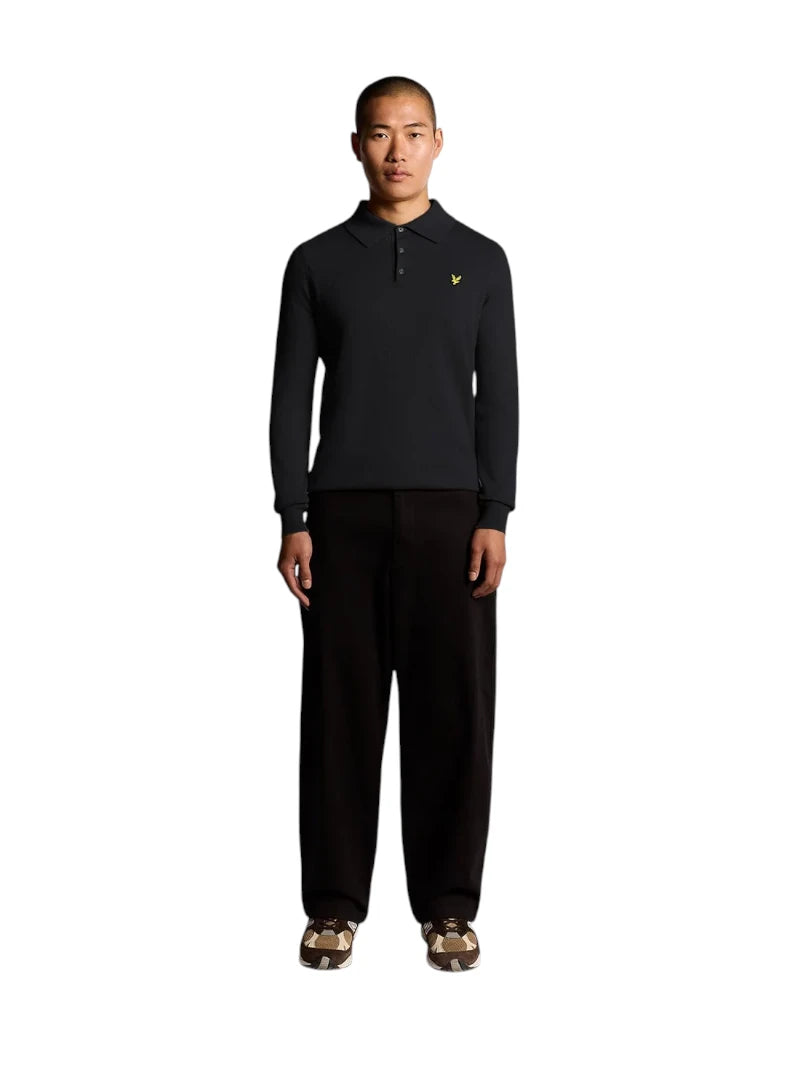Polo Lyle & Scott Manica Lunga Maglia Merino | Wellington Jeans