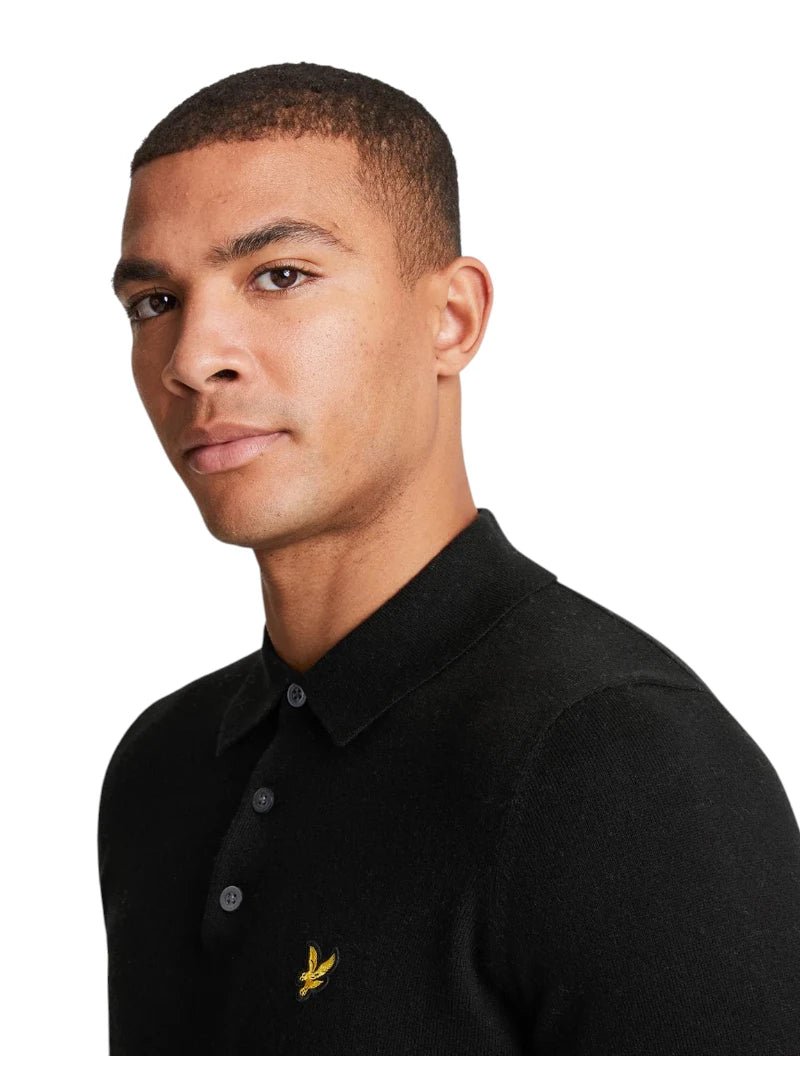 Polo Lyle & Scott Manica Lunga Maglia Merino | Wellington Jeans