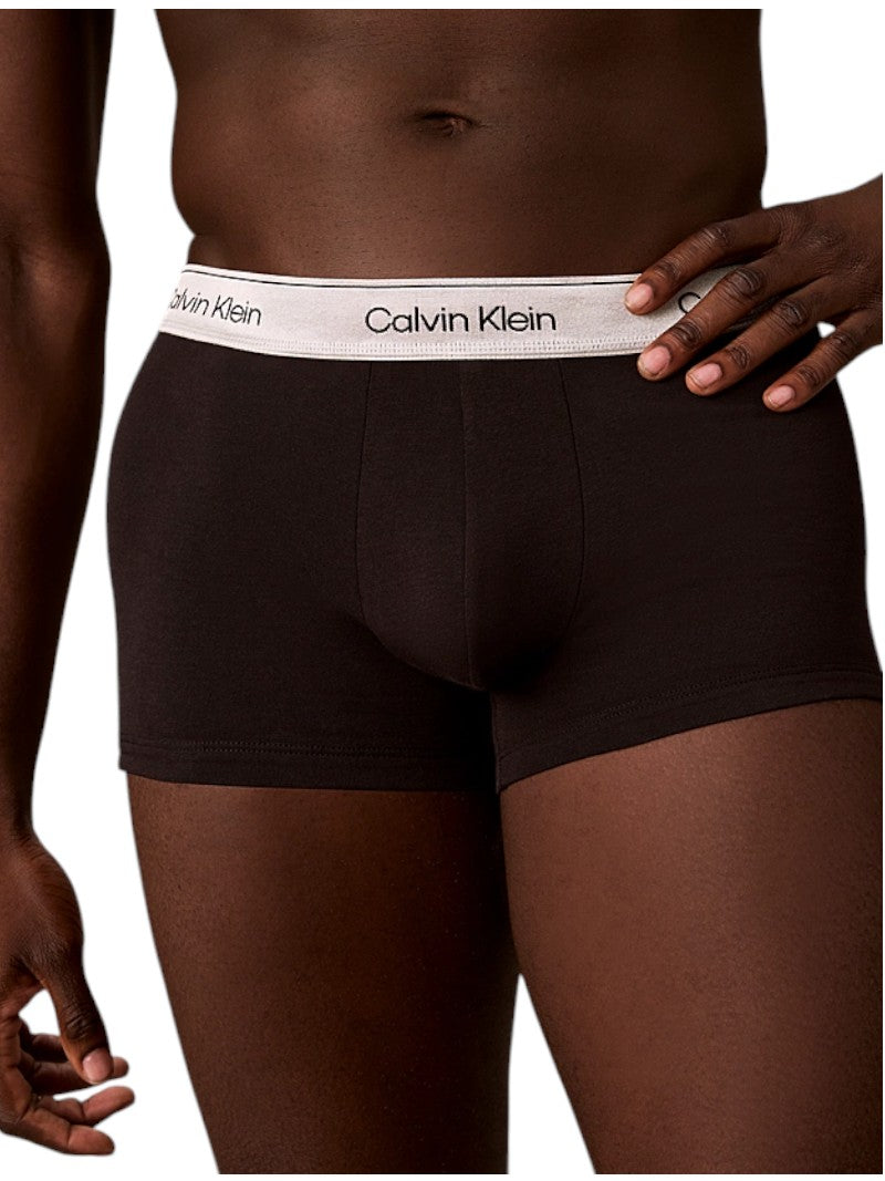 Boxer Uomo Calvin Klein Icon Cotton Stretch 3-Pack Metallo
